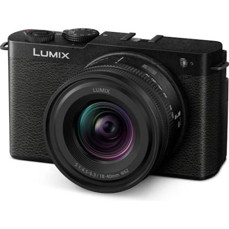 Panasonic LUMIX S9 + SR1840 - zestaw, pełnoklatkowy aparat bezlusterkowy, czarny, z obiektywem 18-40mm F/4.5-6.3, DC-S9N